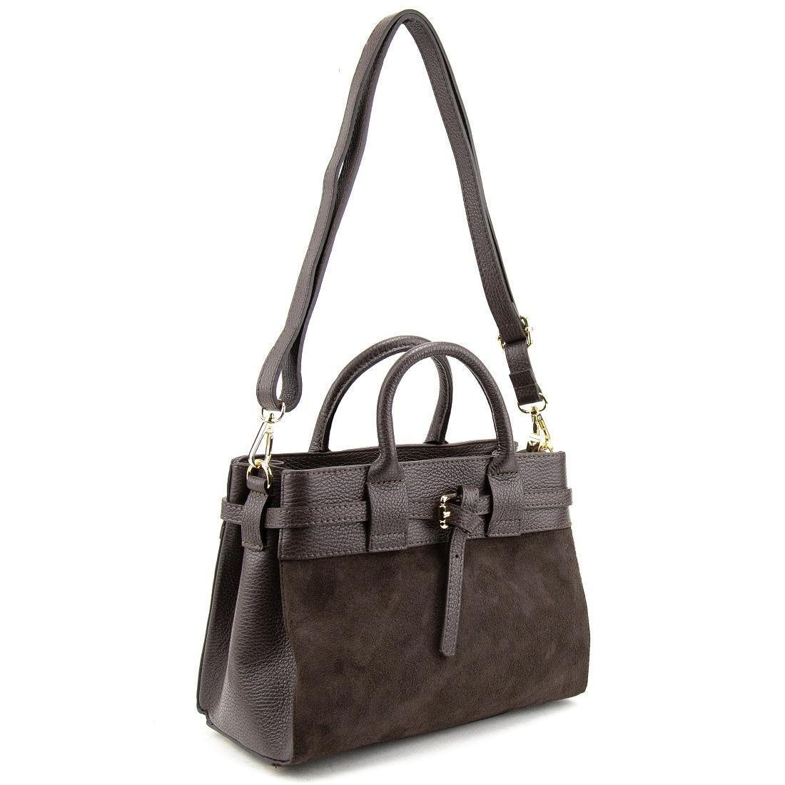 Женская сумка кожаная классическая Firenze Italy F-IT-7634DB-S Шоколадный (2776862198) - фото 8