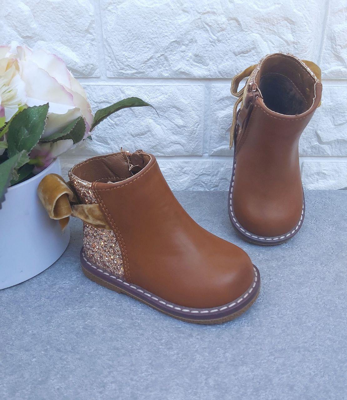 Ботинки Clibee для девочки коричневые 281 р. 20 13 см (281)