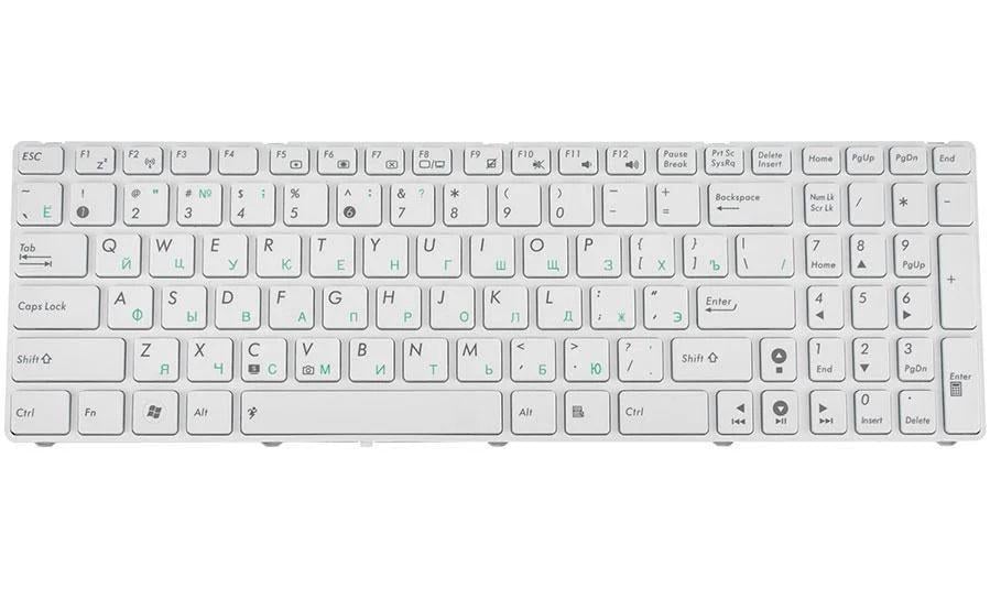 Клавиатура для ноутбука Asus K52S Белый (165690)
