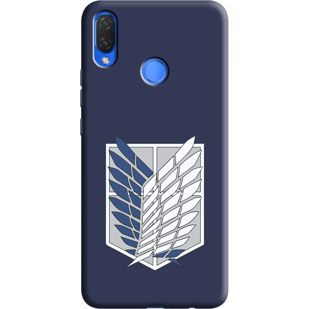 Чехол Boxface Huawei P Smart Plus Атака Титанов Крылья Свободы Синий силикон (34912-bk88-36131)