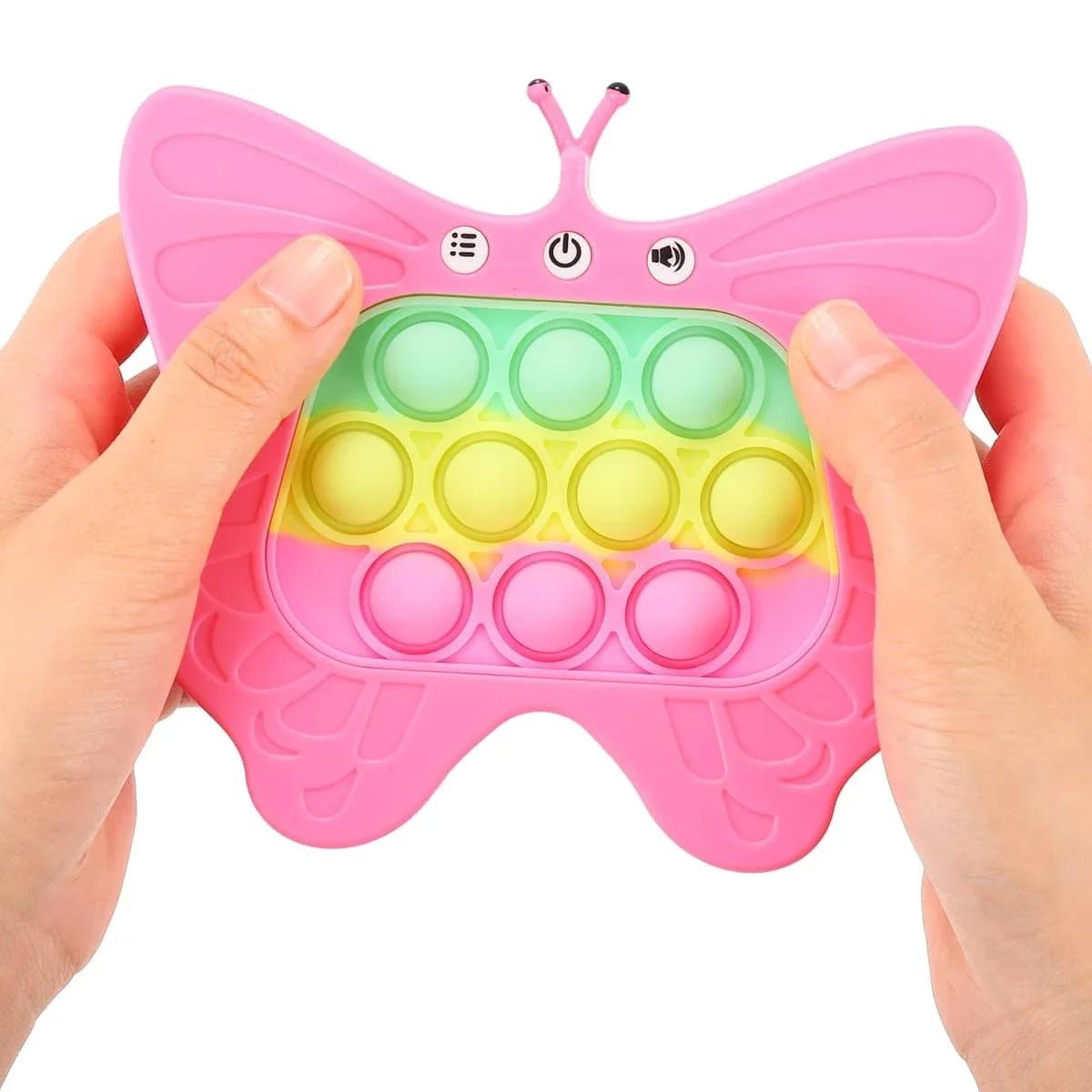 Интерактивная игрушка Quick Push Game Pop It Butterfly Pink (13742932) - фото 2