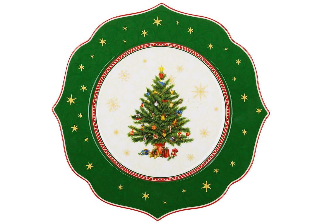 Тарелка BonaDi Christmas Story фарфоровая D 27,5х2 см (149-047)