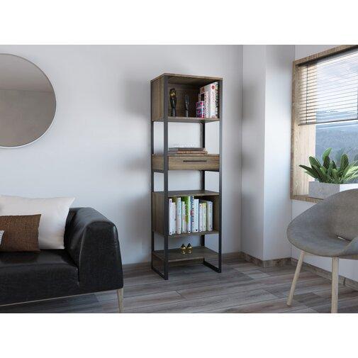 Стеллаж для хранения мм 2180х600х400 мм Дуб венге (NS-1826)