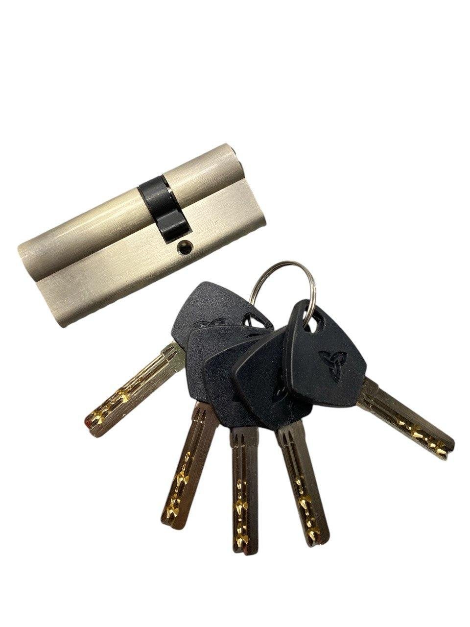 Цилиндр латунный Kedr BRASS M 80 ZN 50x30 brass key (ЗФ 6198) - фото 2