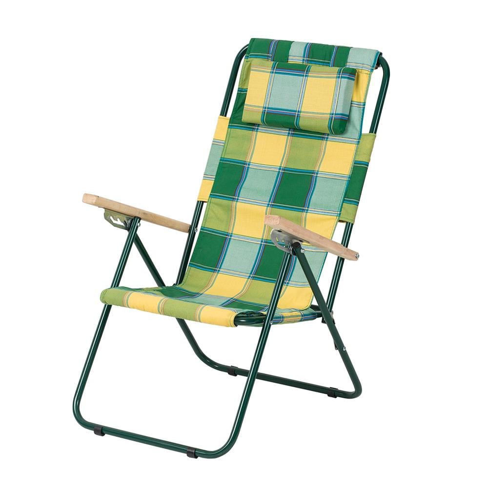 Кресло туристическое Ясень ткань бязь 20 мм Желто-зеленый