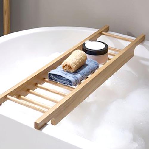 Столик-полка для ванной из дерева Катана Бланже (СДВ-002101)