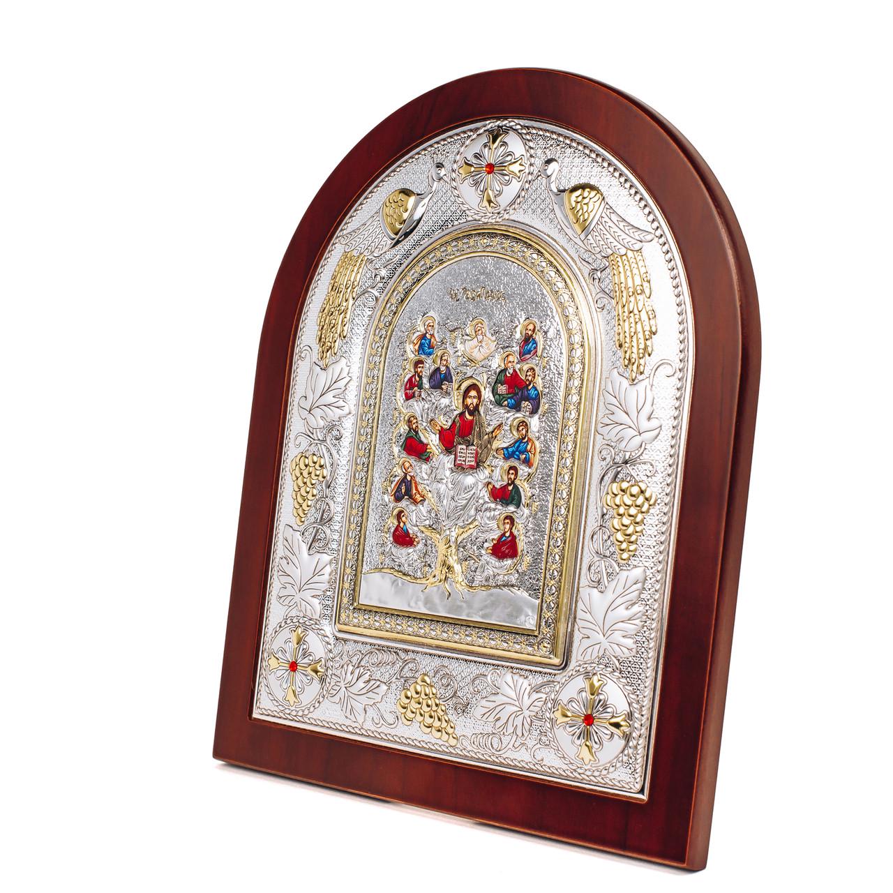 Срібна Ікона Дерево життя з Греції 24х29 см в дереві (MA/E31200AX) - фото 4 Срібна Ікона Дерево життя з Греції 24х29 см в дереві (MA/E31200AX) - фото 4