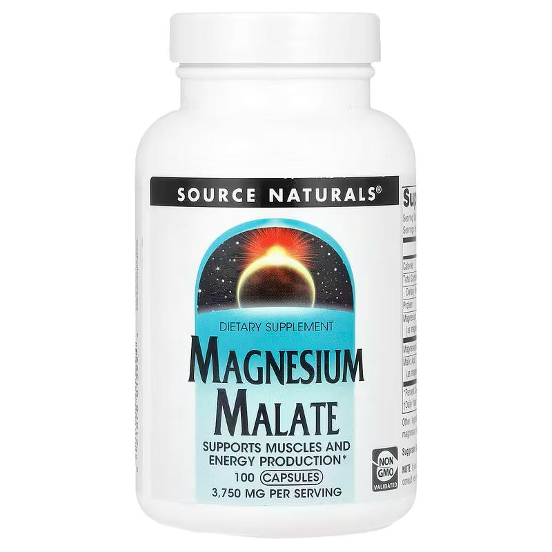 Магний малат Source Naturals Magnesium Malate 625 мг 100 кап.