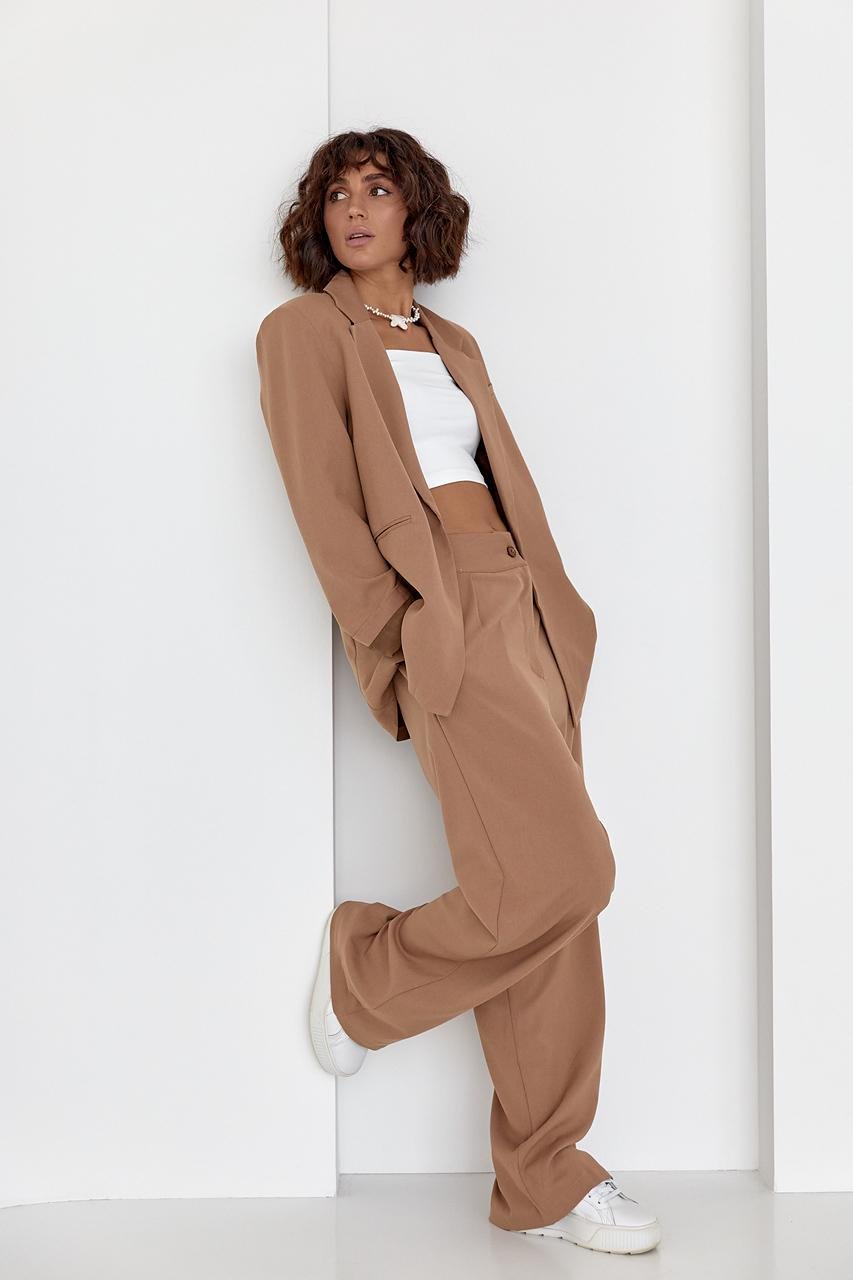 Піджак однобортний на ґудзику L Коричневий (11686263) - фото 6 Піджак однобортний на ґудзику L Коричневий (11686263) - фото 6