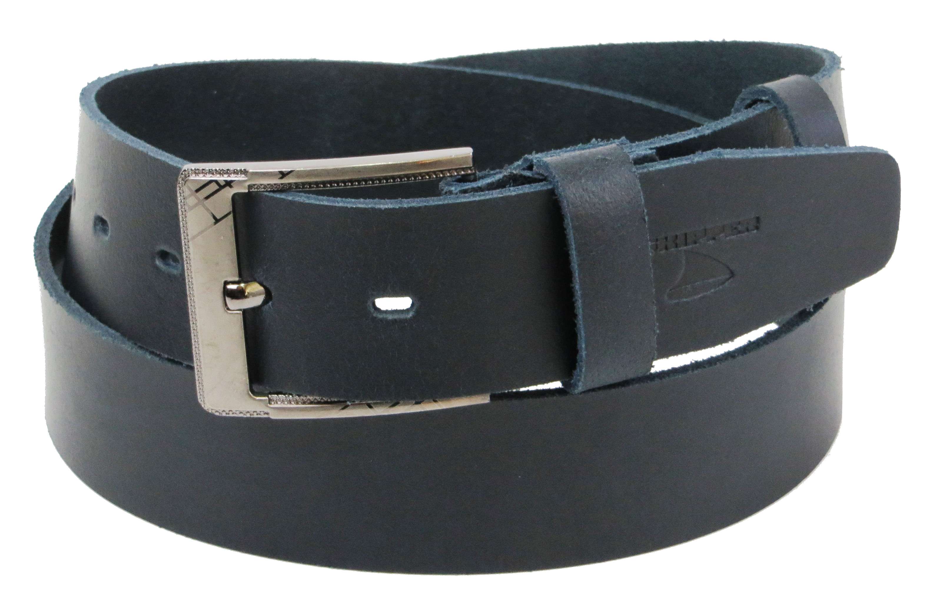 Ремень мужской Skipper кожаный Синий (1258-45)