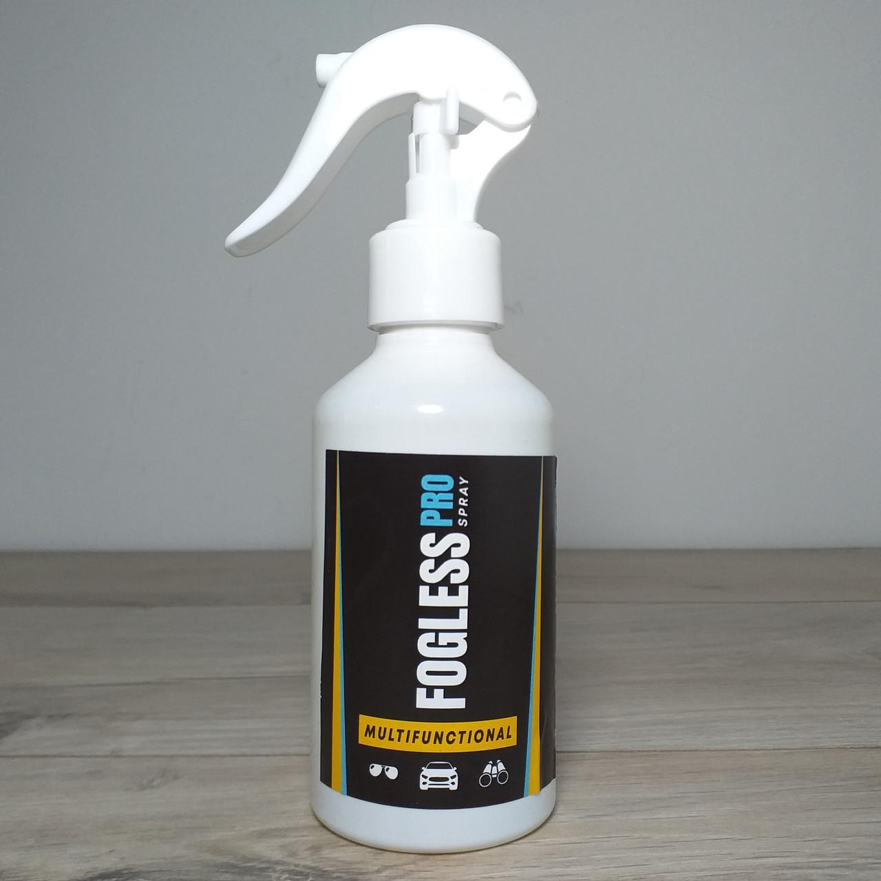 Спрей проти запотівання скла та дзеркал Fogless Pro 200 мл (X-1604)