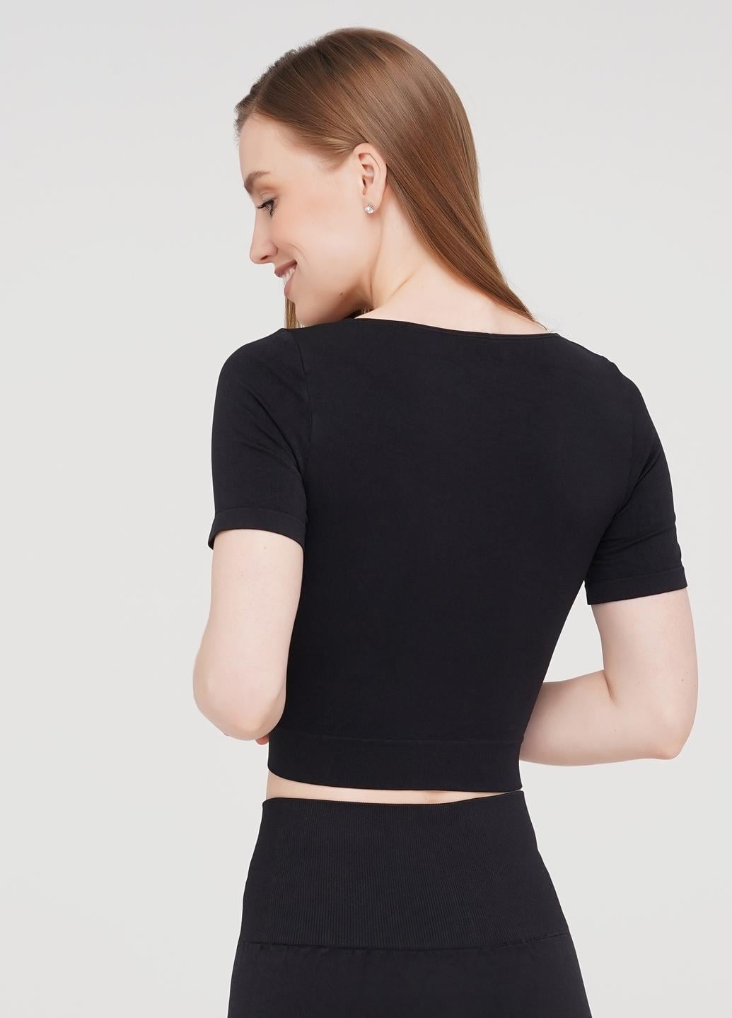 Топ з коротким рукавом Giulia CROP T/SHIRT S/M Black/Nero (33341334)