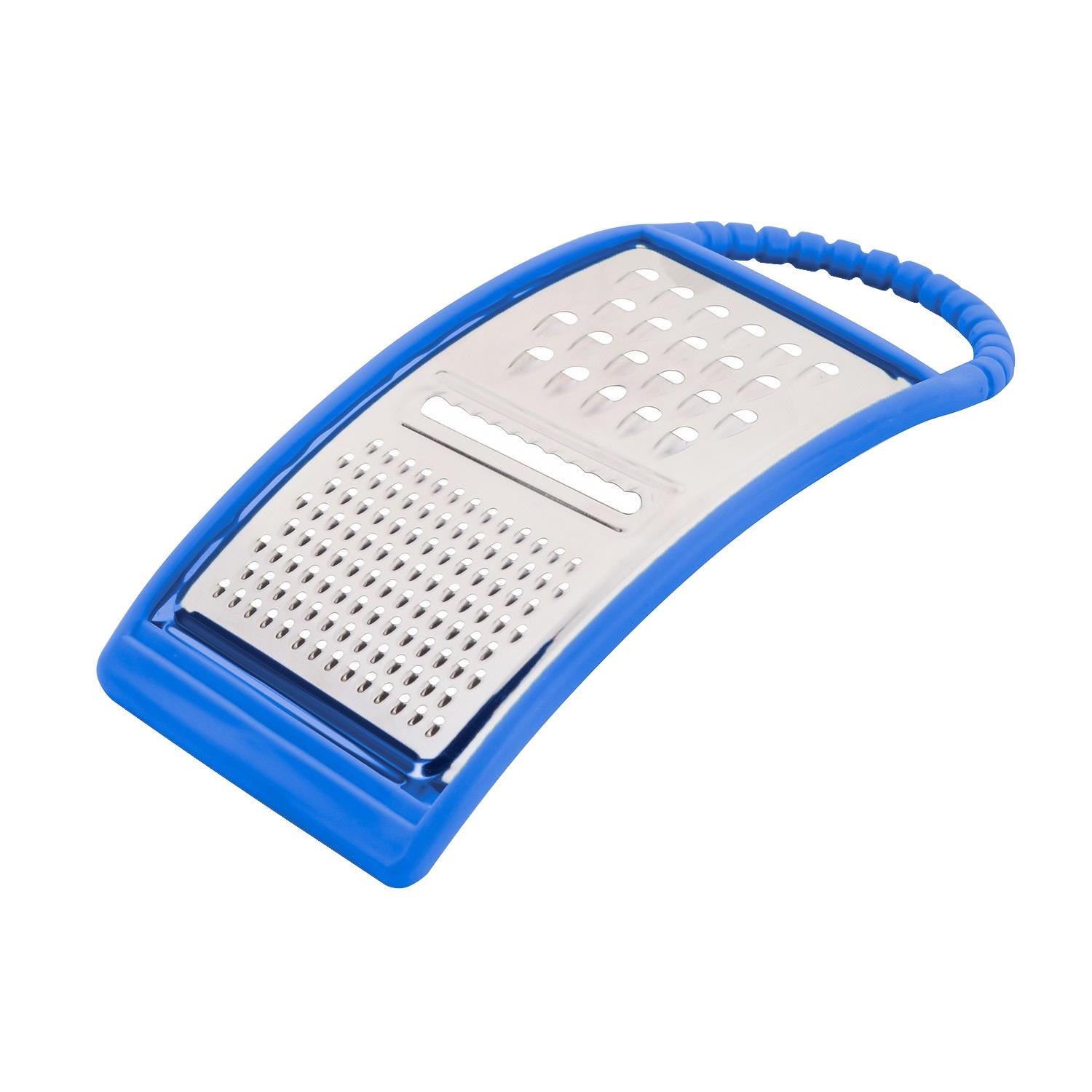 Терка с ручкой 3в1 пластик/нержавеющая сталь Синий (1847153125) - фото 1 Терка с ручкой 3в1 пластик/нержавеющая сталь Синий (1847153125) - фото 1