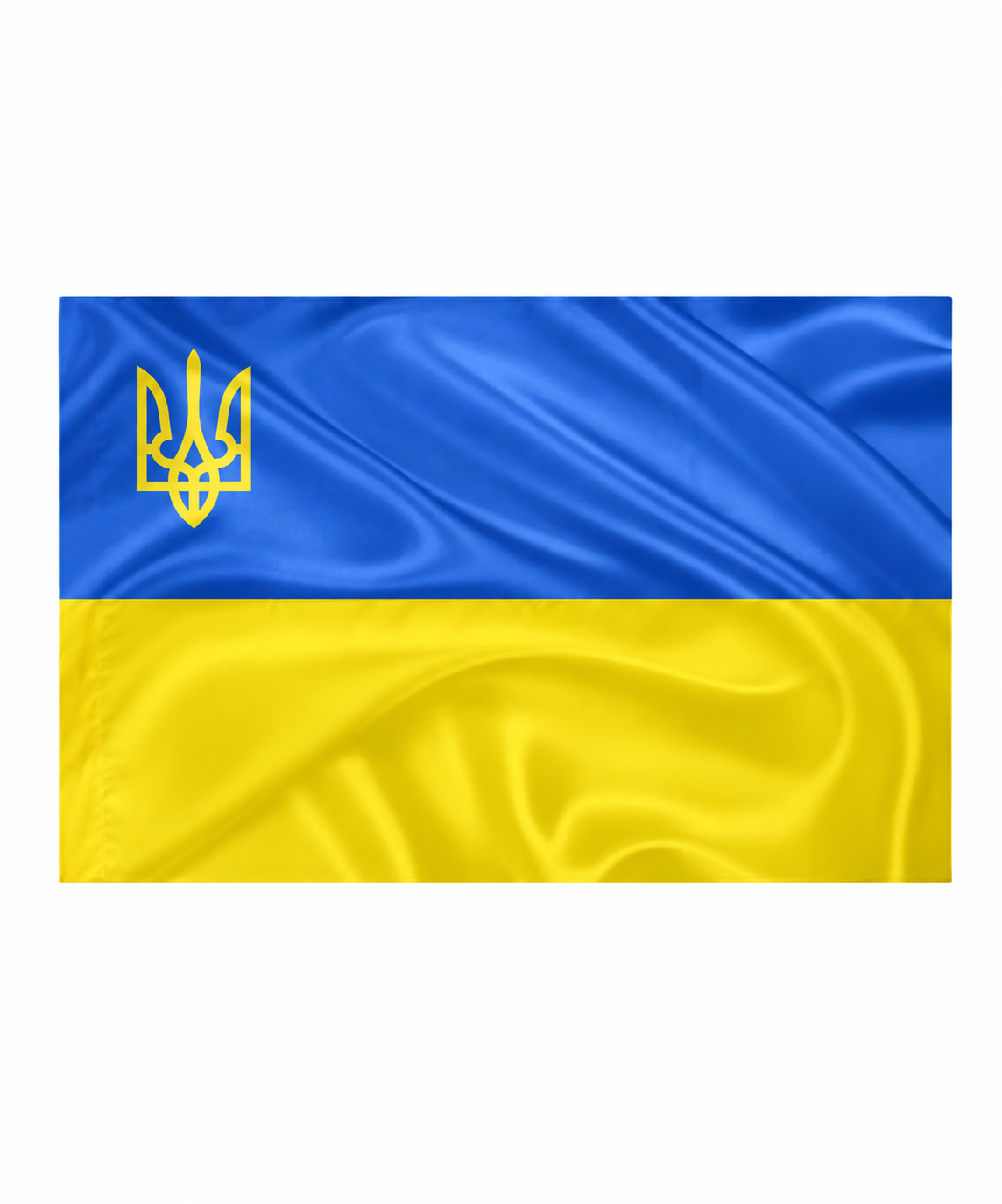 Прапор України з Тризубом габардин без штоку 140x90 см Синьо-жовтий (SZ-782005) Прапор України з Тризубом габардин без штоку 140x90 см Синьо-жовтий (SZ-782005)