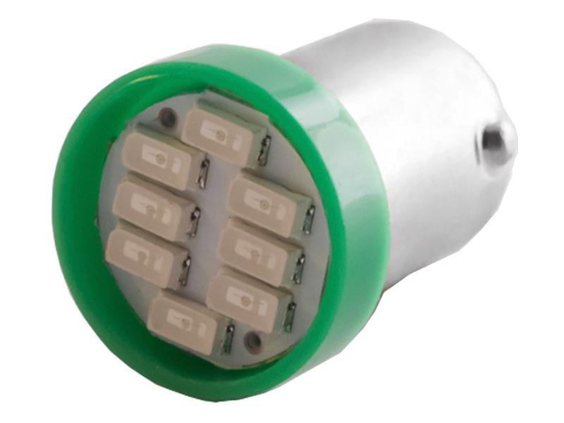 Автомобильная лампа светодиодная LEDUA BA9S-3014-8 SMD 12V Зеленый (3483)