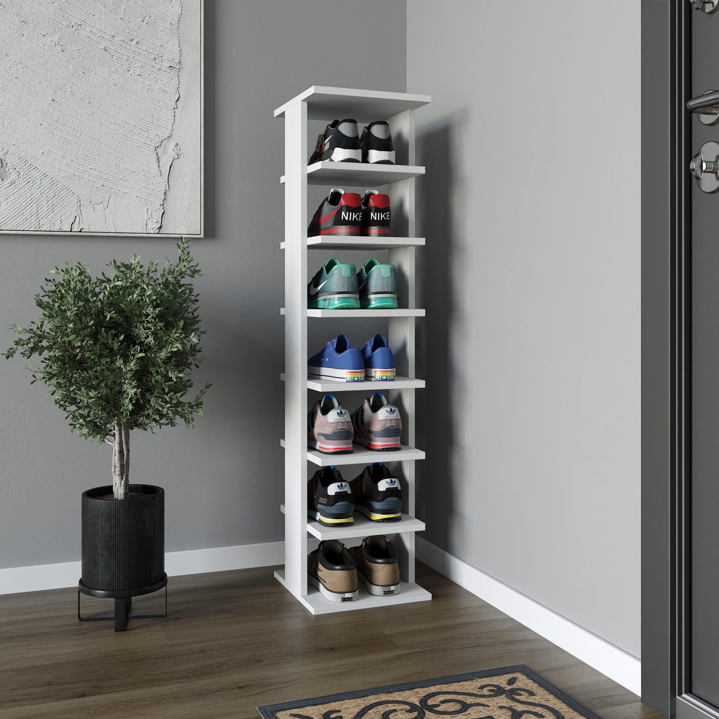 Полка для обуви на 7 ячеек Белый (380671)
