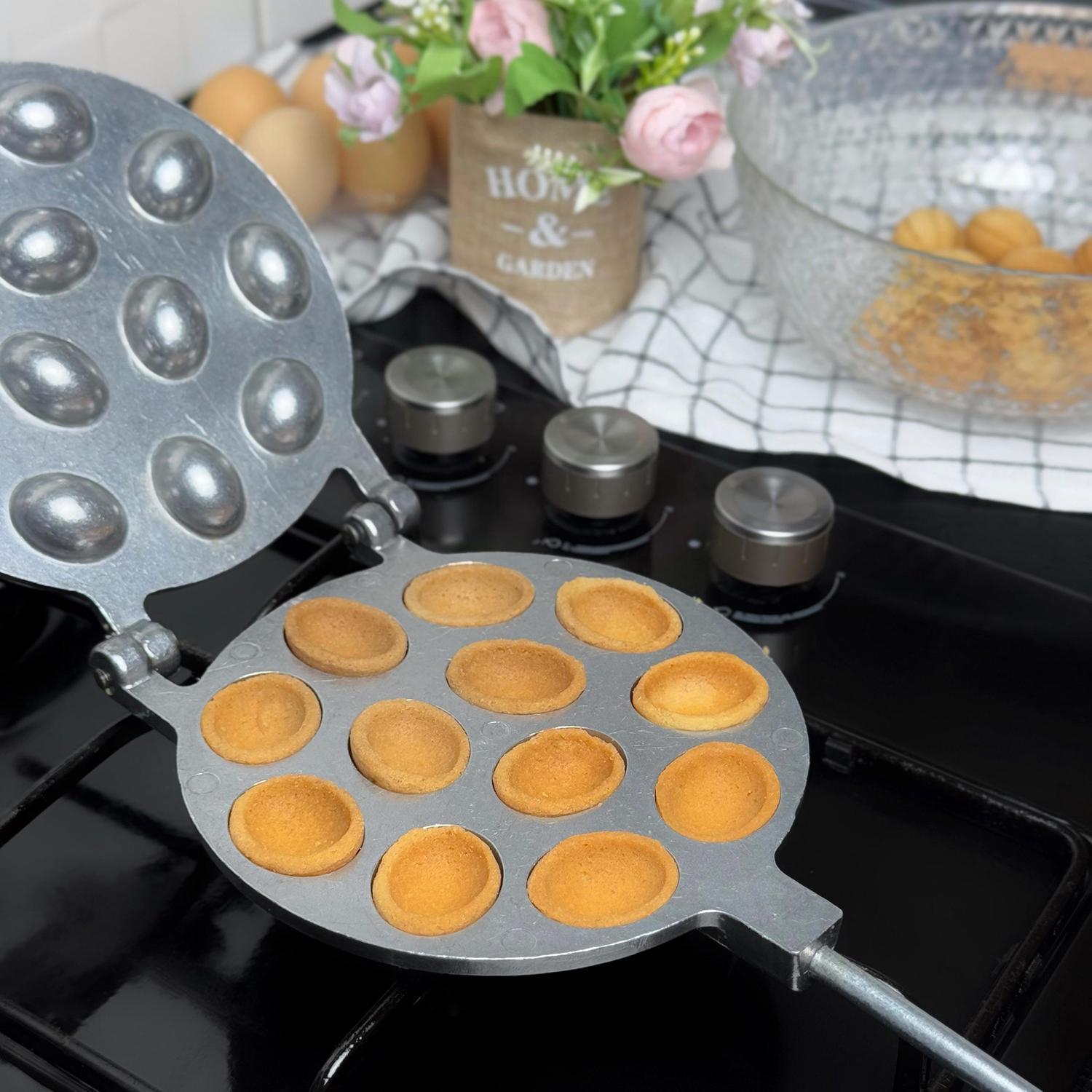 Форма для выпекания орешков ХЕАЗ на 12 половинок орехов со съемными ручками (87441) - фото 39 Форма для выпекания орешков ХЕАЗ на 12 половинок орехов со съемными ручками (87441) - фото 39