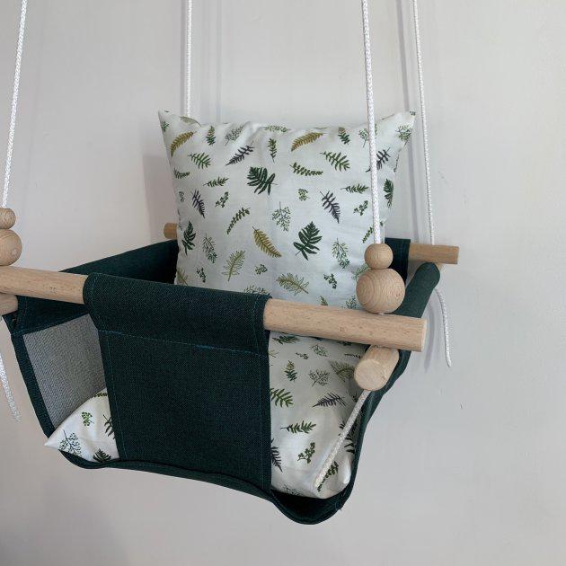 Дитяча гойдалка Infancy Папороть Темно-зелена (9900242) - фото 5 Дитяча гойдалка Infancy Папороть Темно-зелена (9900242) - фото 5