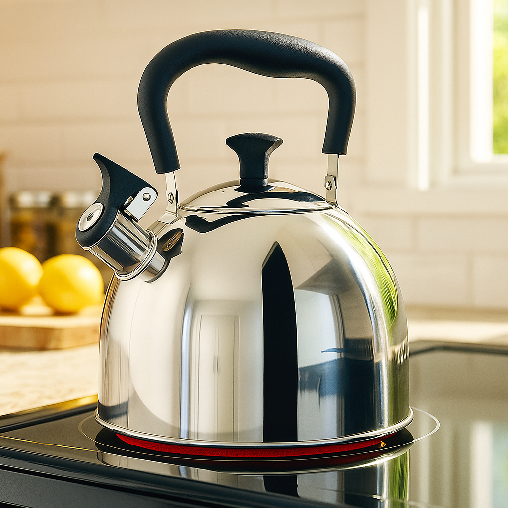 Чайник для плиты со свистком SilverTone нержавеющая сталь одинарное дно 2,0 л (03-MH-4884) - фото 3 Чайник для плиты со свистком SilverTone нержавеющая сталь одинарное дно 2,0 л (03-MH-4884) - фото 3