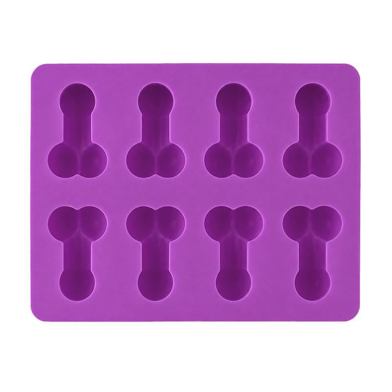 Форма для льда силиконовая CUMENSS фигурная пенис Purple (3074559624)