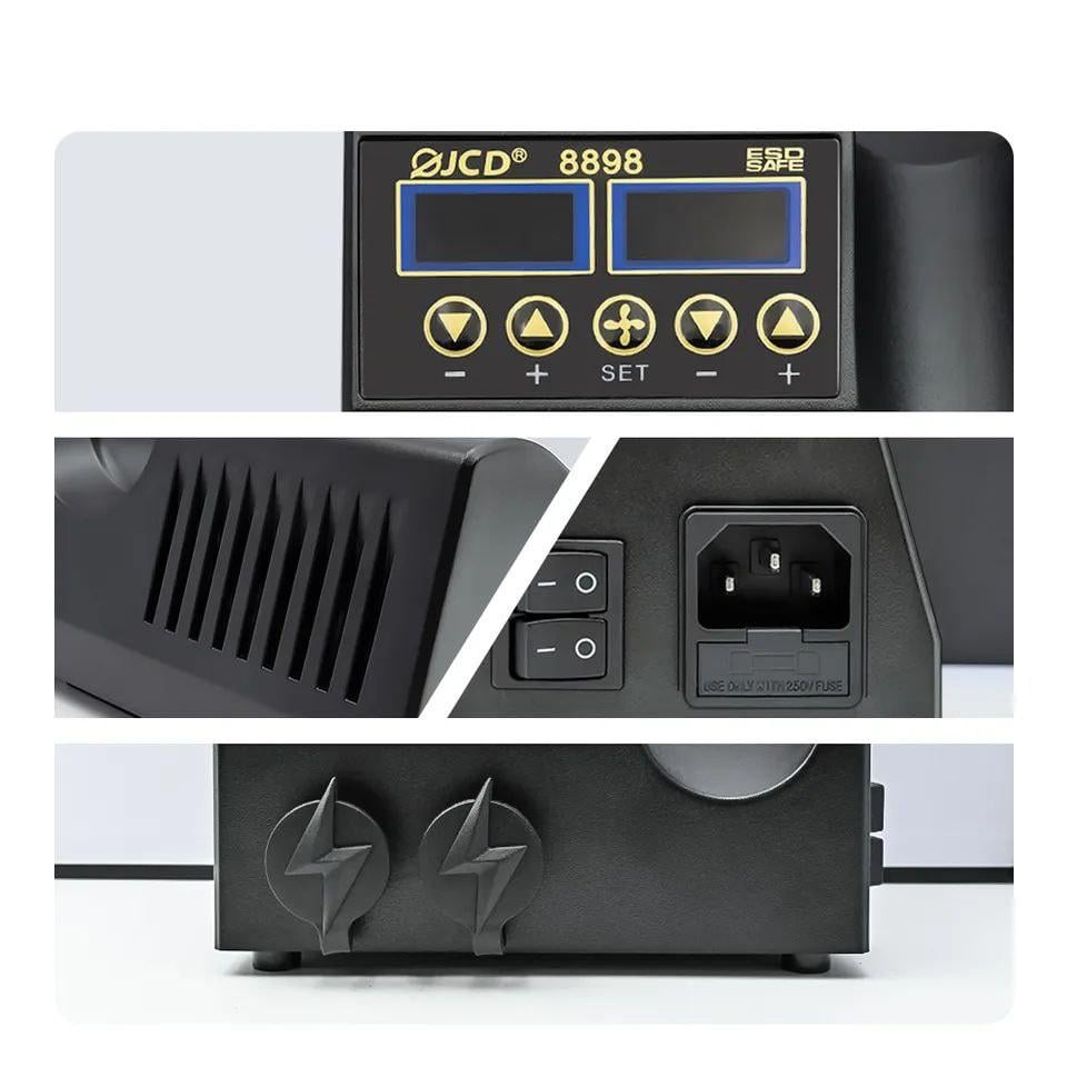 Паяльная станция JCD 8898 750W 2в1 - фото 4 Паяльная станция JCD 8898 750W 2в1 - фото 4