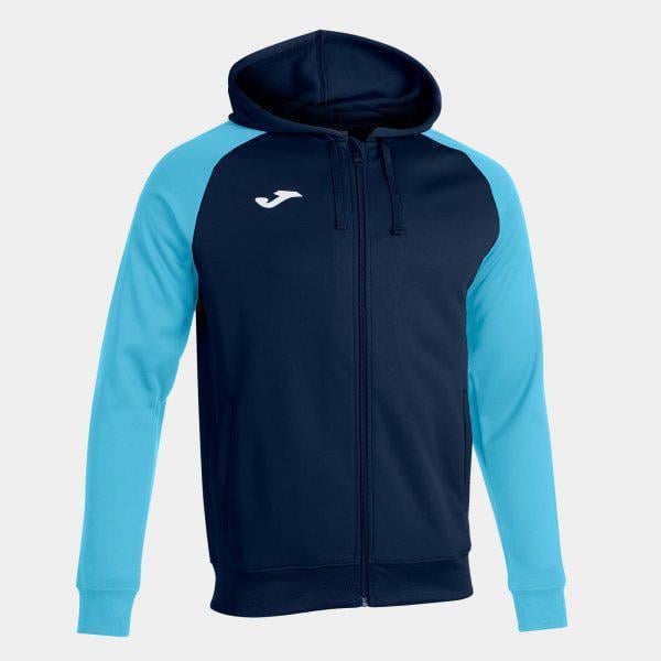 Олимпийка JOMA 101967.342 ACADEMY IV ZIP-UP HOODIE S Navy/Fluor turquoise (8424309452520)