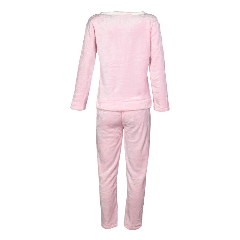 Женская пижама Lesko Bunny Pink L теплая флисовая домашний костюм - фото 7 Женская пижама Lesko Bunny Pink L теплая флисовая домашний костюм - фото 7