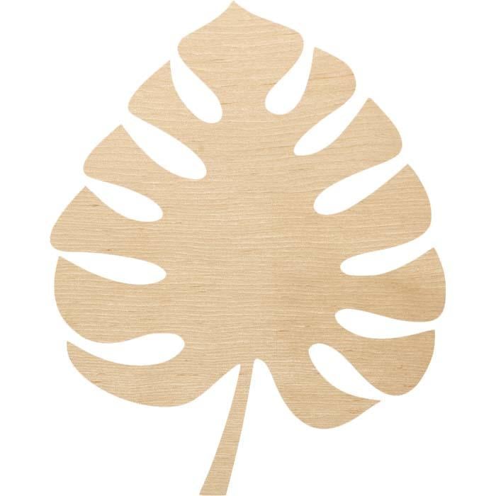 Заготівля з фанери Лист Пальми Монстери 4x5 см (2901070274)