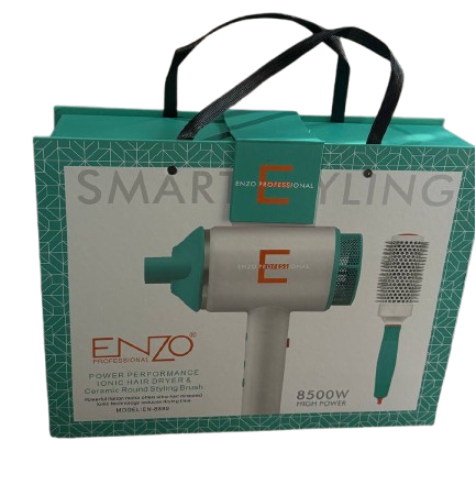 Фен для волосся професійний ENZO EN-8899 із щіткою 22 мм 8500 Вт Блакитний (2770742341) - фото 6 Фен для волосся професійний ENZO EN-8899 із щіткою 22 мм 8500 Вт Блакитний (2770742341) - фото 6