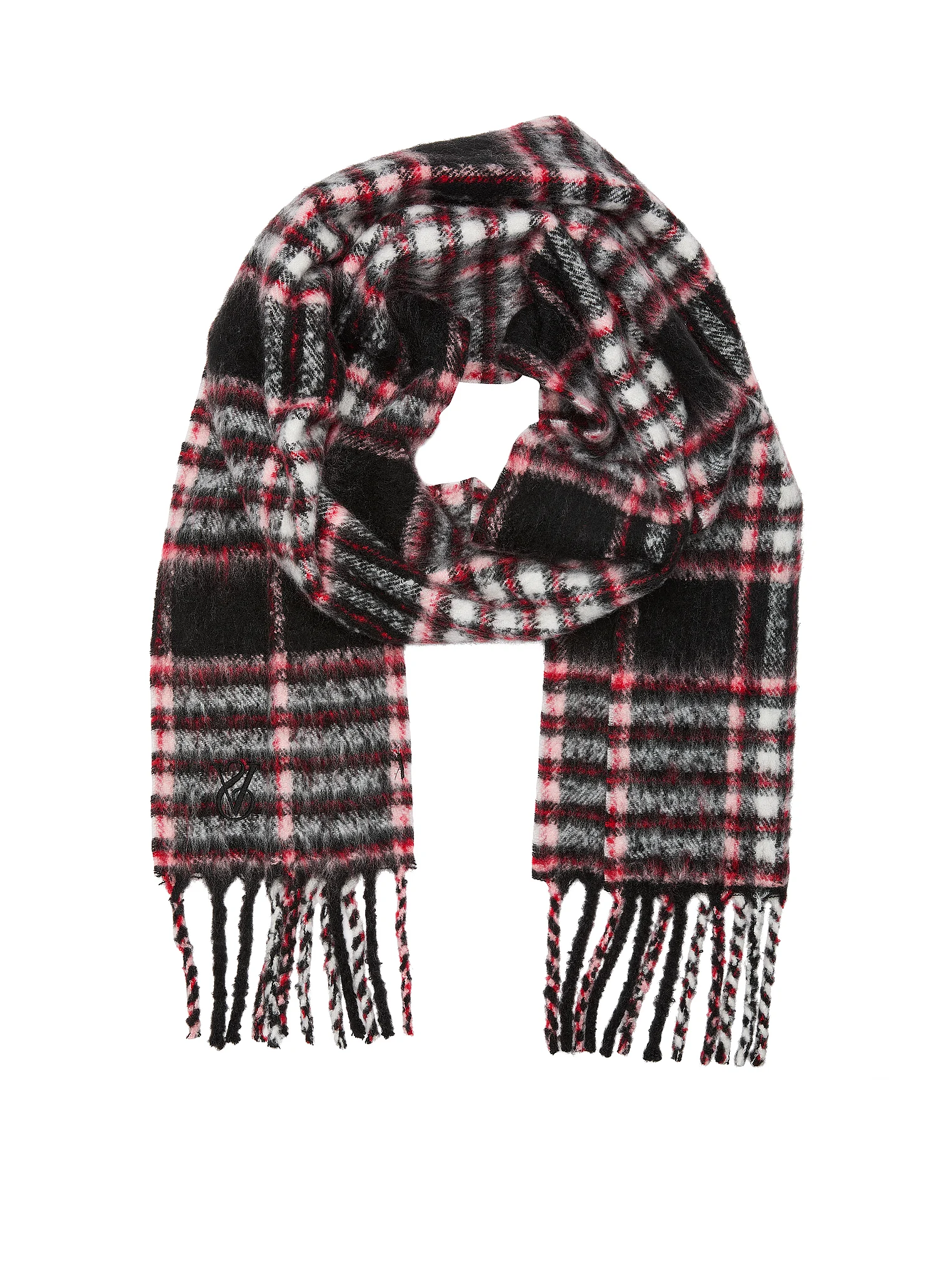 Шарф Victoria's Secret Blanket Scarf Чорний у клітинку (23181236)