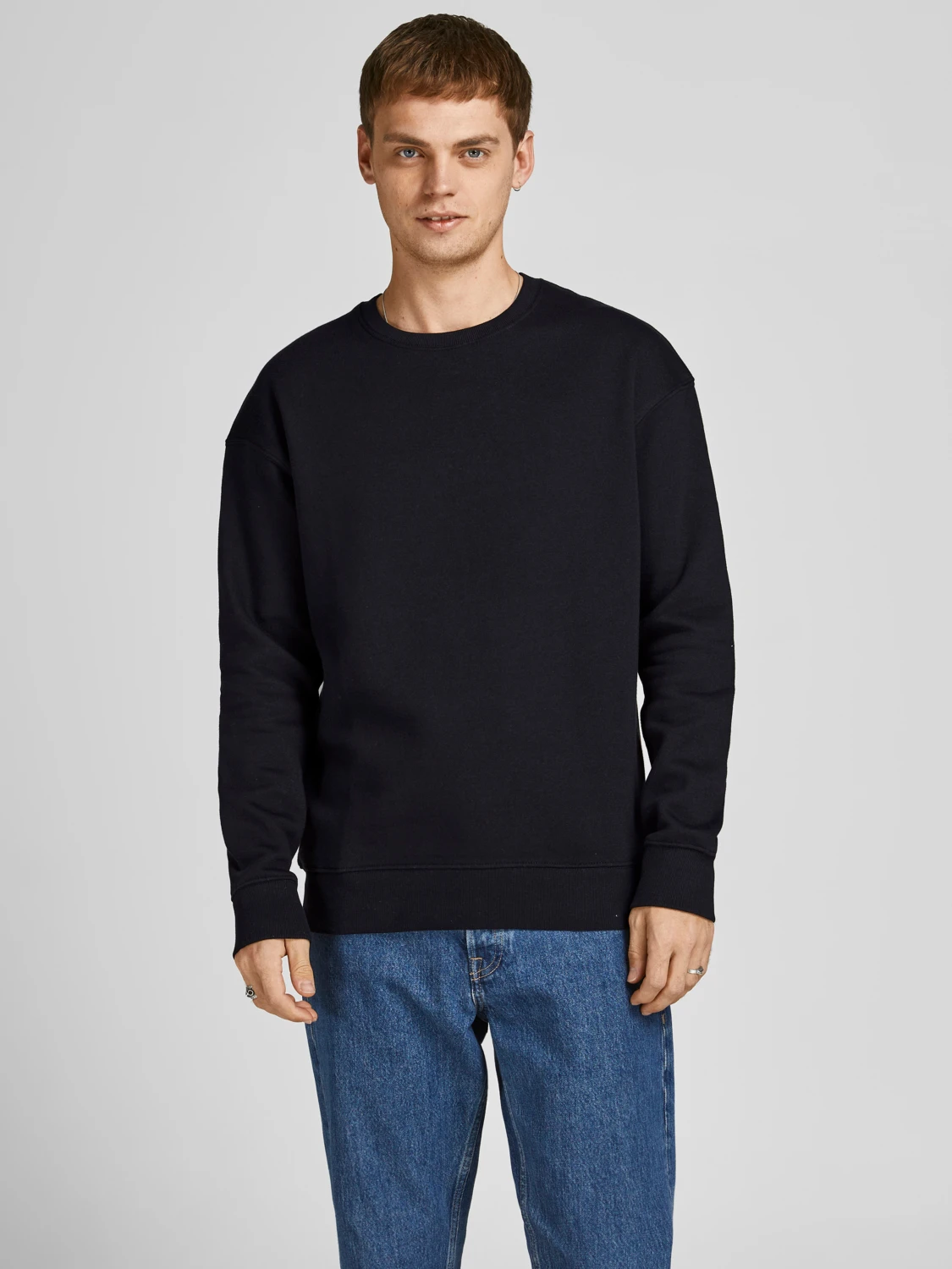 Світшот Jack & Jones Estar Basic Relaxed Fit Чорний L (21341071)