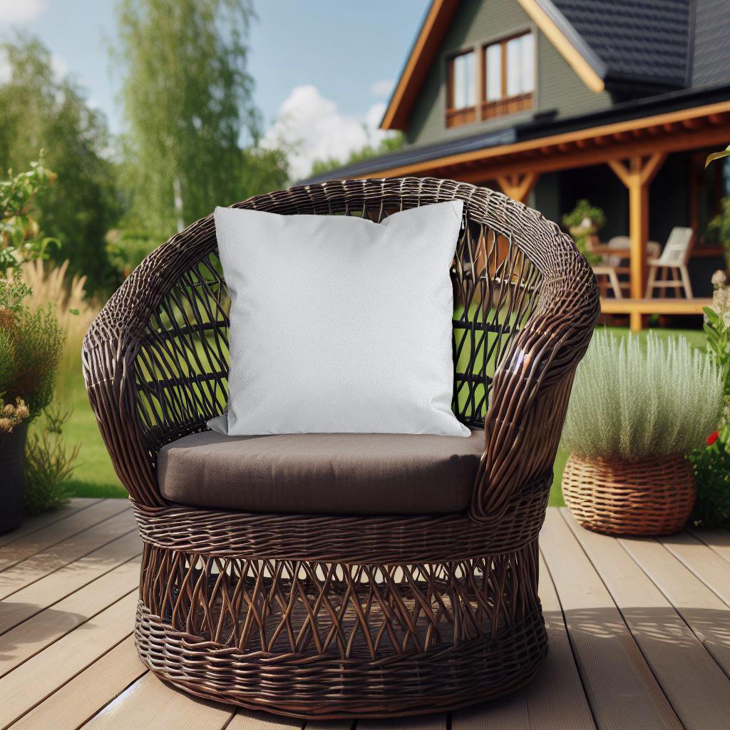 Подушка декоративная садовая Glacier Oxford 40х40 см Gray (21276)