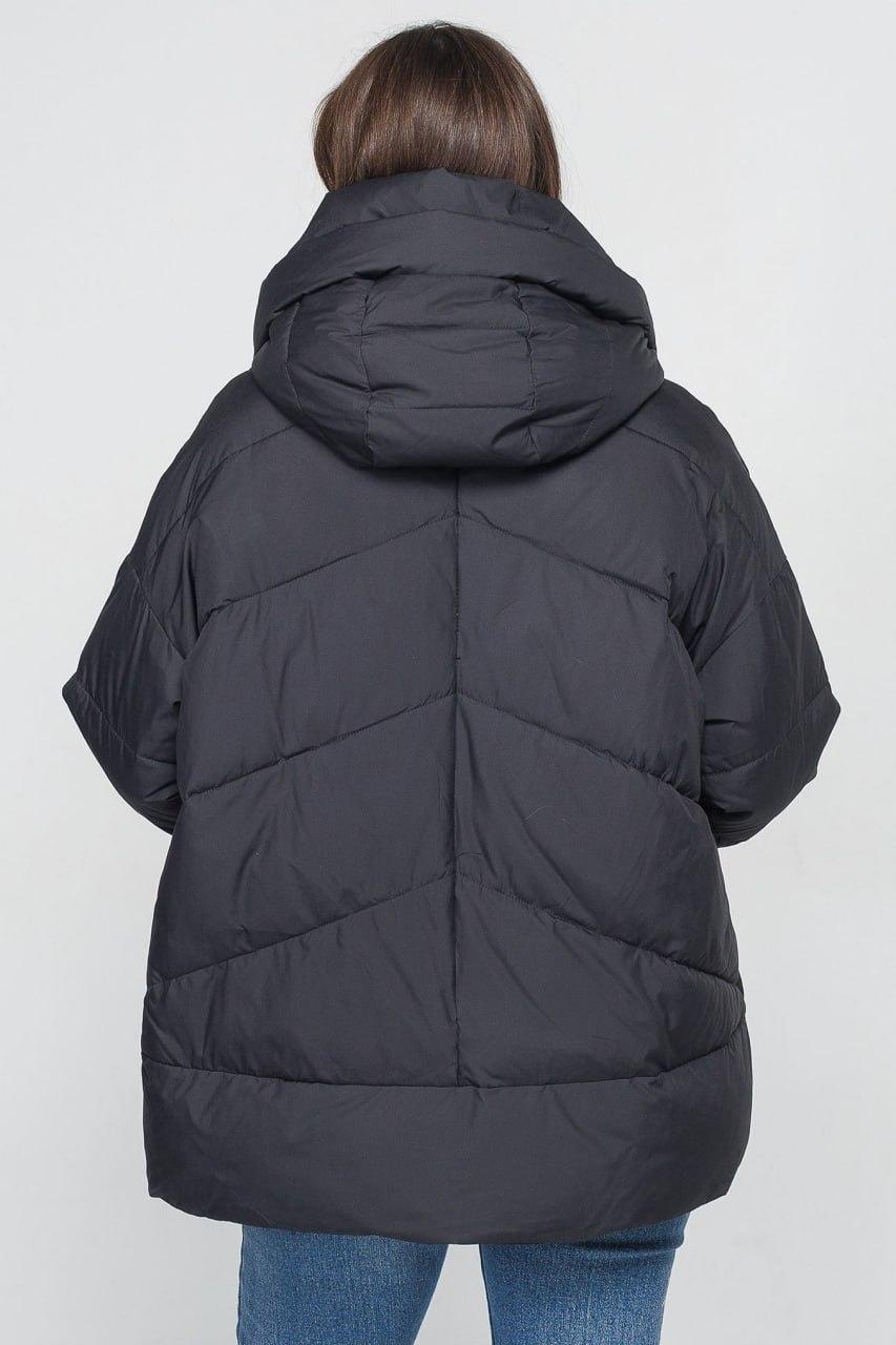 Куртка зимова асиметрична р. 44 Чорний (798d/44) - фото 5 Куртка зимова асиметрична р. 44 Чорний (798d/44) - фото 5