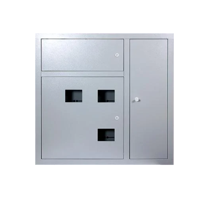 Корпус металевий E.NEXT ЩЭ-3ст під 3 однофазних лічильника вбудований (ЩЭ-3ст)