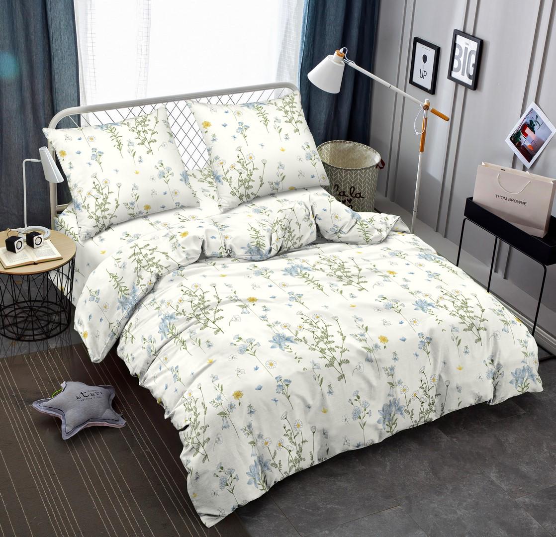 Комплект постельного белья Zastelli JH11459-9 Ромашковое поле жатка двуспальный 175х210 см Разноцветный (20928)