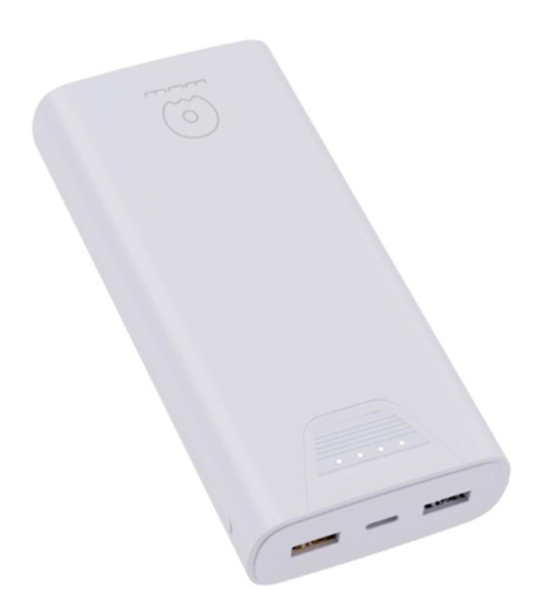 Повербанк Wuw Y144 20000 mAh 2xUSB 1xType-C Li-Pol White (Y144W)