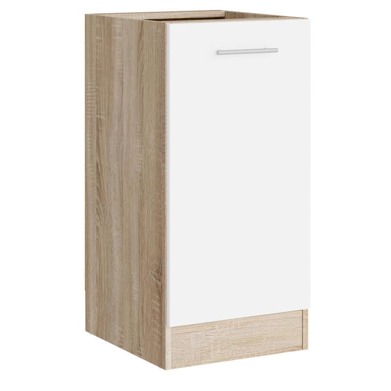Модуль кухонный Эверест Эко 400 нижний без столешницы 40х46х82 см Дуб сонома/Белый (24594856)