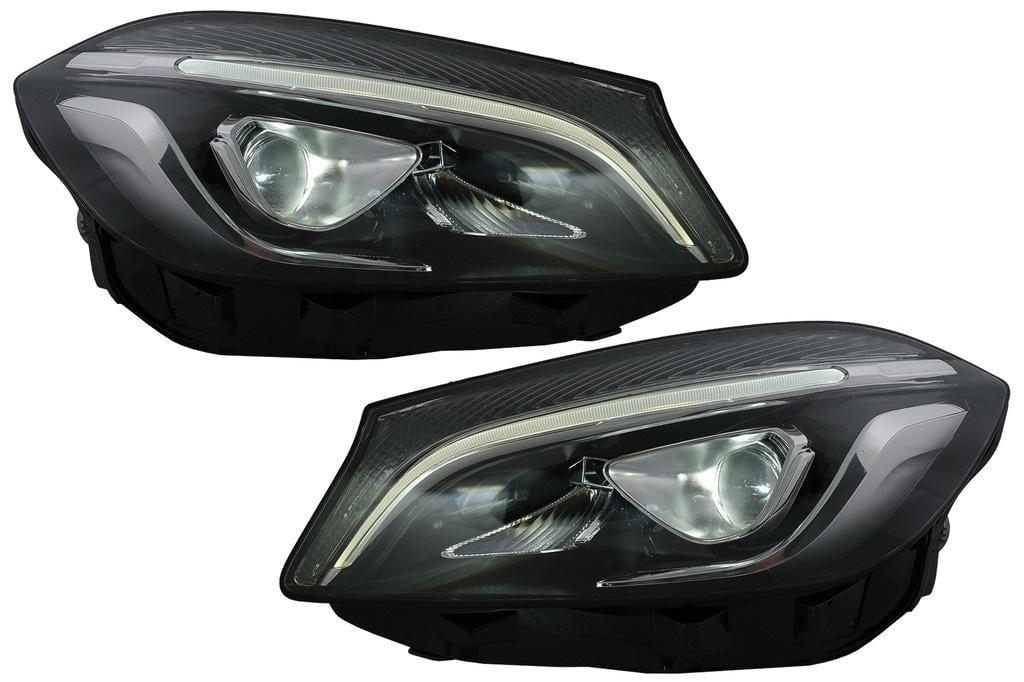 Фары передние GBT FullLed для Mercedes A-сlass W176 2012-2018 гг. поликарбонат 2 шт. Черный (150973)