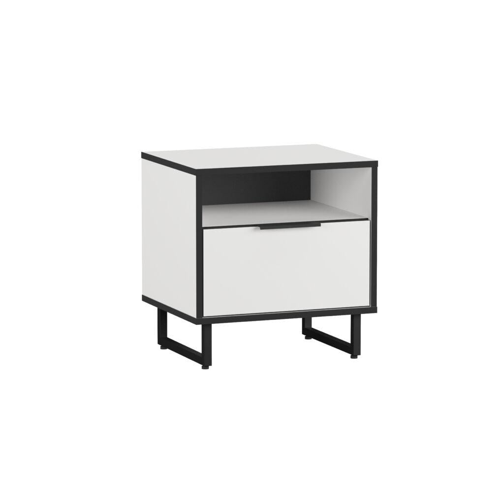 Тумба приліжкова Moreli F-0011 48,3х40х50,5 см Білий (25713590)