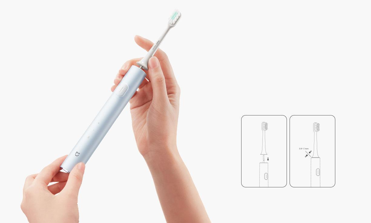 Насадка Regular Type для електричної зубної щітки Xiaomi MiJia Sonic Sound Electric Toothbrush T200/T200C 1 шт. - фото 2