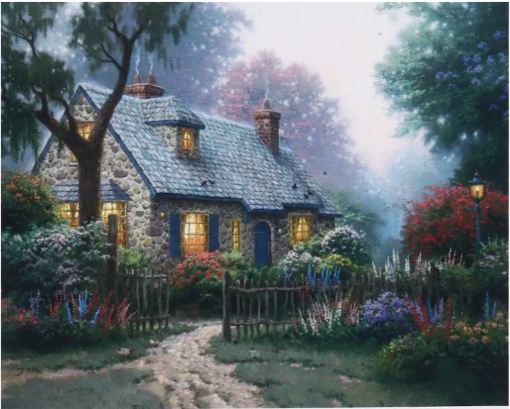 Алмазна мозаїка за номерами Josef Otten Будиночок у лісі 60685 30x40 см (MTT-178068)