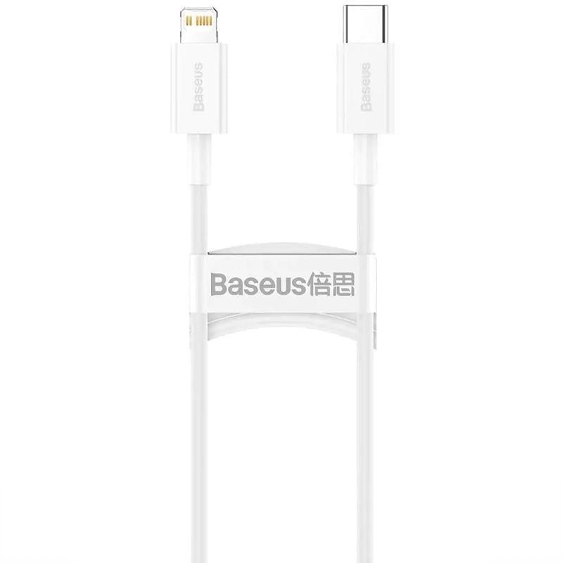 Кабель дата BASEUS Superior Series Fast Charging Type-C to Lightning PD 20W 0,25 м Білий (CATLYS)