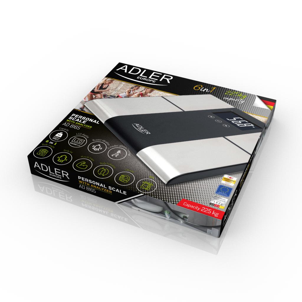 Весы напольные Adler с анализатором до 225 кг (AD8165) - фото 6 Весы напольные Adler с анализатором до 225 кг (AD8165) - фото 6