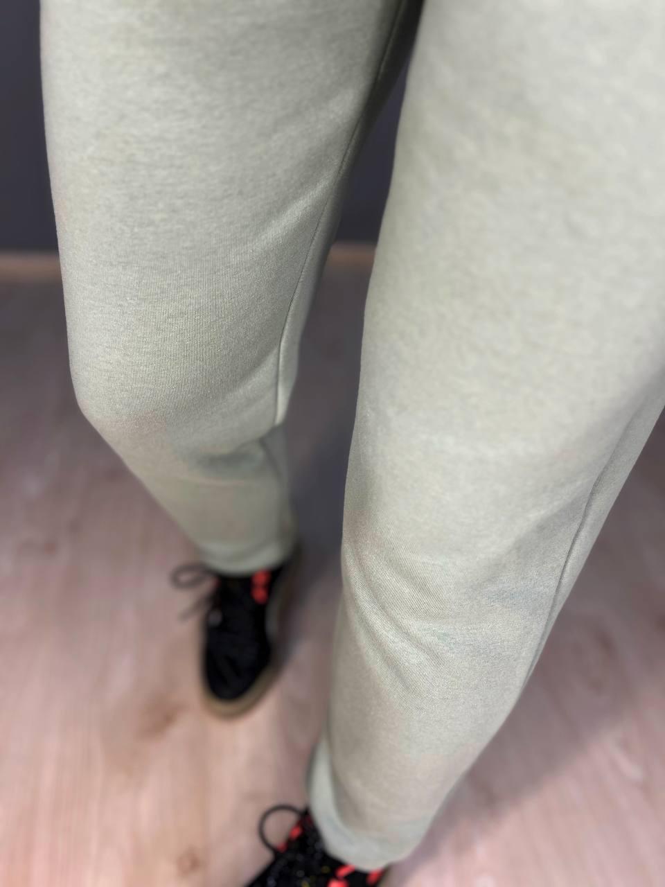 Брюки женские PEPPER MINT 24-13 спортивные джоггеры резинка на талии утепленные L Оливковый (925) - фото 6