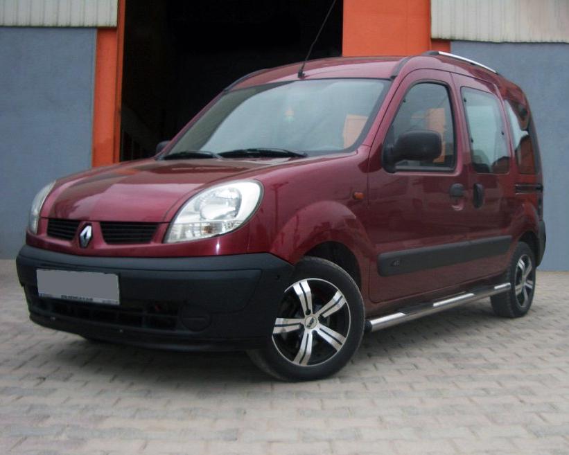 Боковые трубы BB002 CAN для Renault Kangoo 1998-2008 гг. нержавеющая сталь Хром
