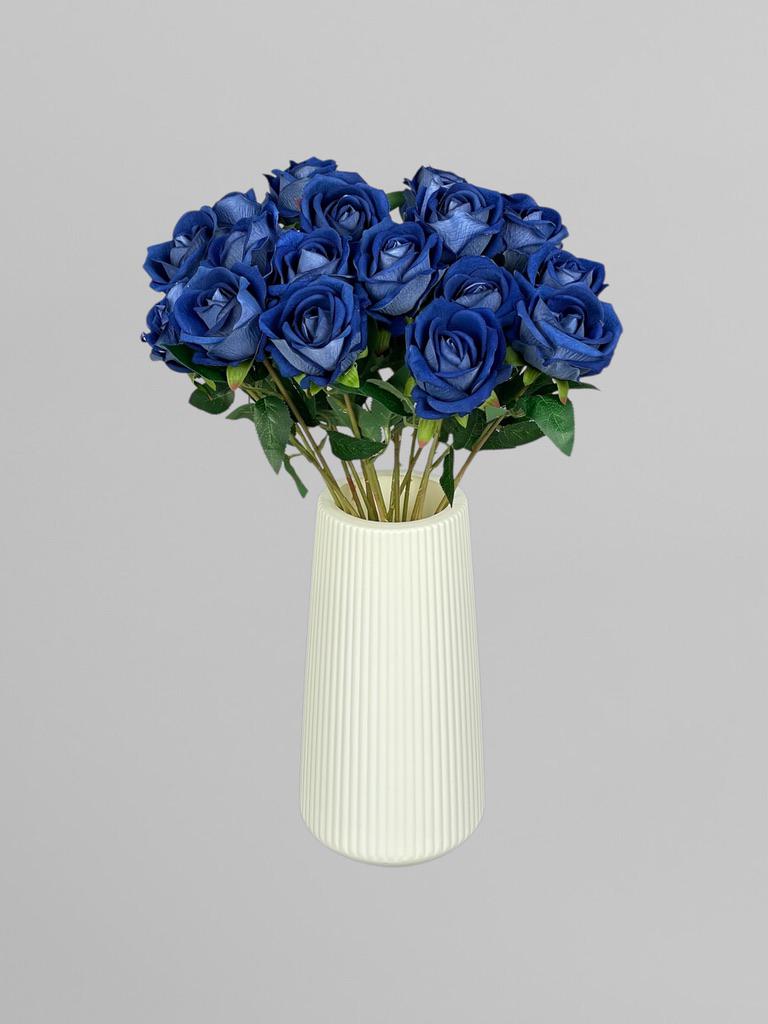 Роза на стебле 51 см Синий (К02086) - фото 7