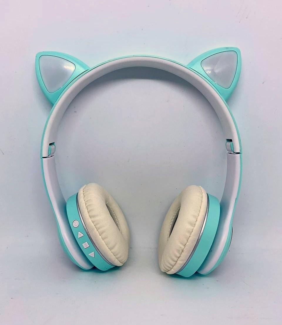 Наушники беспроводные Cat Ear VZV LED Bluetooth с кошачьими ушками и разноцветной LED подсветкой
