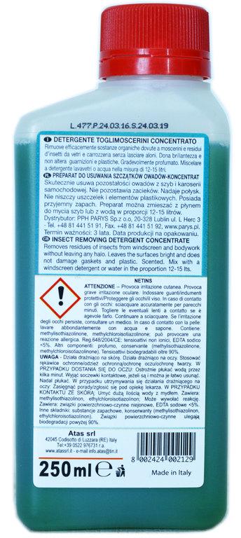 Засіб для видалення залишків комах Atas Netins концентрат в бачок омивача 250 мл (000009589) - фото 2