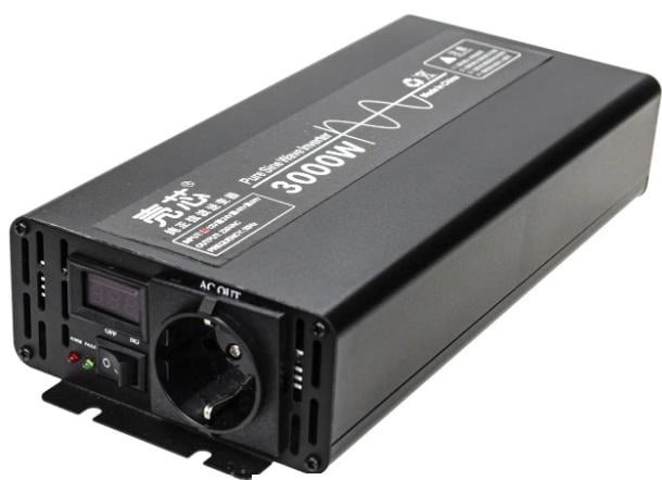 Инвертор Shell Core 3000W с чистым синусом 12V DC/220V AC (18184910)