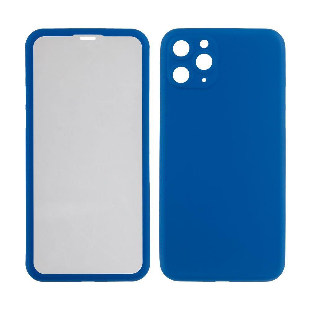 Чехол Double Sided для iPhone 11 Pro Синий - фото 1 Чехол Double Sided для iPhone 11 Pro Синий - фото 1